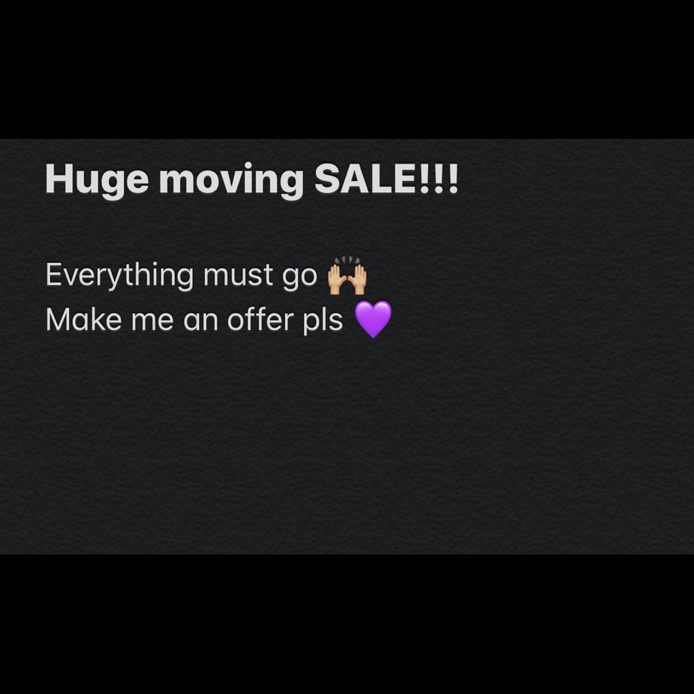 MOVING SALE !
